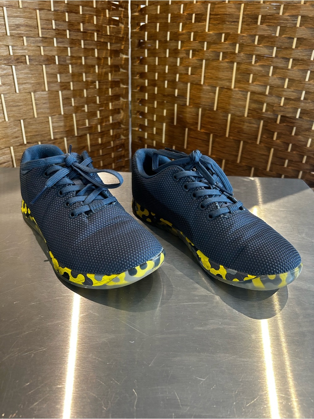 NOBULL SuperFabric Training Shoes Navy Yellow Women’s 7.5